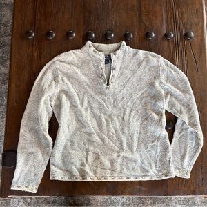 Woolrich Women’s Cream Zip Up Sweater